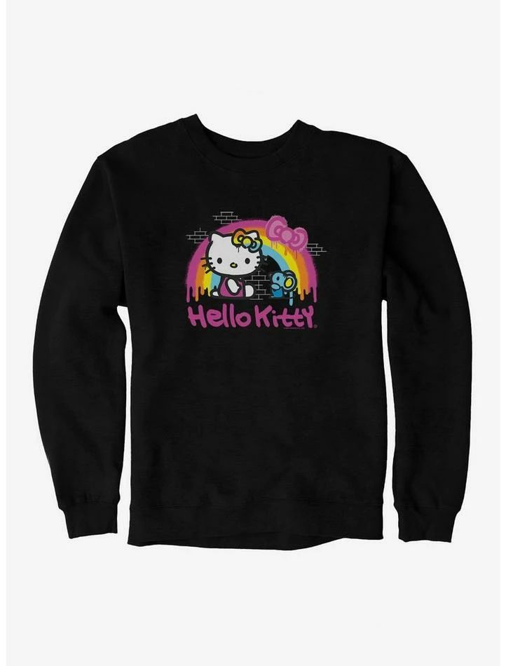 Best Sale 🌟 Hello Kitty Rainbow Graffiti Sweatshirt 🥰 4 Best Sale 🌟 Hello Kitty Rainbow Graffiti Sweatshirt 🥰 - Image 2