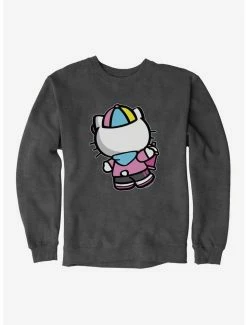 Outlet 👏 Hello Kitty Spray Can Back Sweatshirt 🤩 -Cheap Sanrio Store 17261116 hi