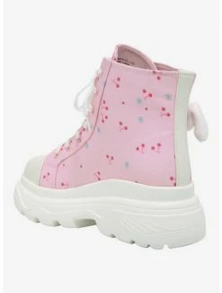 Budget 🎉 Cinnamoroll Cherry Plush Hi-Top Platform 👟 Sneakers 🥰 -Cheap Sanrio Store 17286928 av2