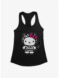 Outlet 🔥 Hello Kitty Jungle Paradise Zebra Print 👧 Girls Tank 🥰 -Cheap Sanrio Store 17386399 hi