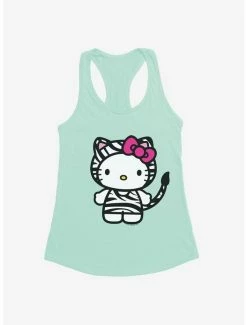 Outlet 🔥 Hello Kitty Jungle Paradise Zebra Print 👧 Girls Tank 🥰