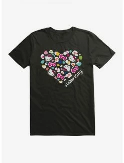 Budget 🛒 Hello Kitty Jungle Paradise Spotted Heart T-Shirt 🌟