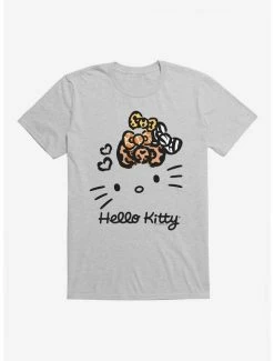 Best reviews of ✔️ Hello Kitty Jungle Paradise Stencil Outline T-Shirt 🔥 -Cheap Sanrio Store 17389907 hi
