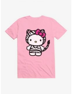 Best Sale ✔️ Hello Kitty Jungle Paradise Zebra Print T-Shirt ⌛