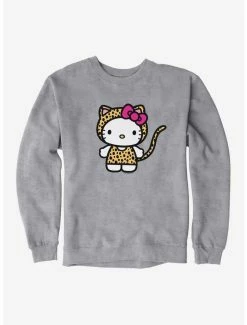 Cheap 😉 Hello Kitty Jungle Paradise Cheetah Spots Sweatshirt 🎁 -Cheap Sanrio Store 17390241 hi