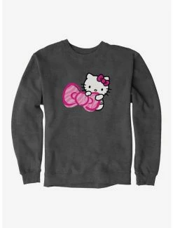 Cheapest 🤩 Hello Kitty Jungle Paradise Hiding Bow Sweatshirt 👍 -Cheap Sanrio Store 17390295 hi
