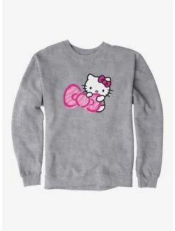 Cheapest 🤩 Hello Kitty Jungle Paradise Hiding Bow Sweatshirt 👍 -Cheap Sanrio Store 17390301 hi