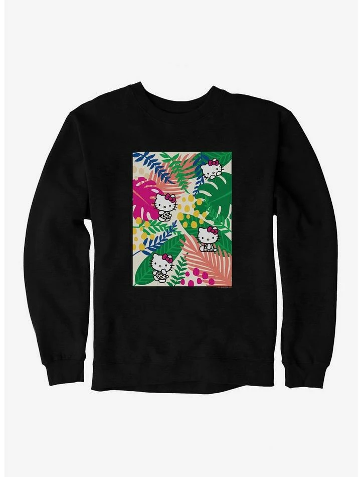 Budget 😀 Hello Kitty Jungle Paradise Poster Sweatshirt 😍 3 Budget 😀 Hello Kitty Jungle Paradise Poster Sweatshirt 😍