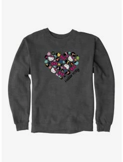 Buy ⭐ Hello Kitty Jungle Paradise Spotted Heart Logo Sweatshirt ✔️ -Cheap Sanrio Store 17390450 hi
