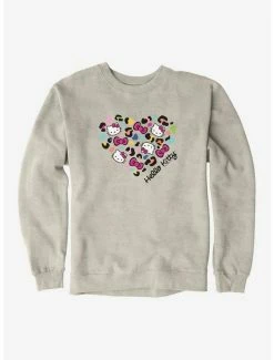 Buy ⭐ Hello Kitty Jungle Paradise Spotted Heart Logo Sweatshirt ✔️ -Cheap Sanrio Store 17390468 hi