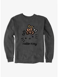 Buy ⭐ Hello Kitty Jungle Paradise Stencil Logo Sweatshirt 😍 -Cheap Sanrio Store 17390480 hi