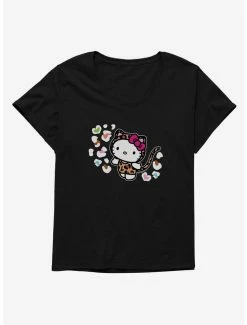 Flash Sale 🎉 Hello Kitty Jungle Paradise Animal Spots 👧 Girls T-Shirt Plus Size 🧨
