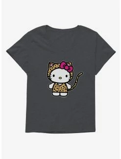 Discount 👍 Hello Kitty Jungle Paradise Cheetah Kitty 👧 Girls T-Shirt Plus Size 🔥 -Cheap Sanrio Store 17392312 hi