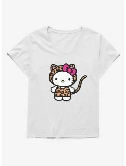Promo 🧨 Hello Kitty Jungle Paradise Leopard Costume 👧 Girls T-Shirt Plus Size 🔥 -Cheap Sanrio Store 17392402 hi