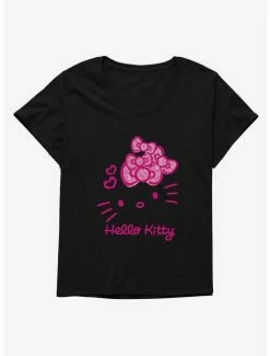 Coupon ⌛ Hello Kitty Jungle Paradise Pink Logo 👧 Girls T-Shirt Plus Size 👍 -Cheap Sanrio Store 17392429 hi