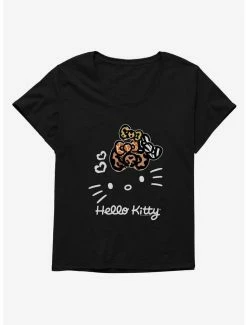 Cheap ⌛ Hello Kitty Jungle Paradise Stencil Outline 👧 Girls T-Shirt Plus Size 🧨 -Cheap Sanrio Store 17392546 hi