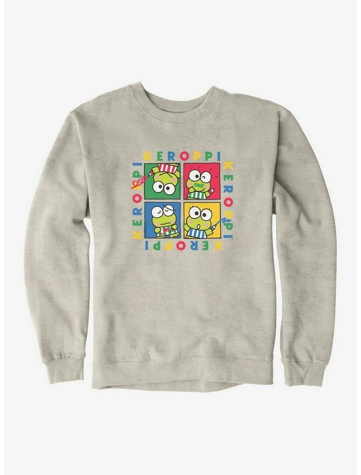Hot Sale ❤️ Keroppi Four Square Sweatshirt ⌛ 8 Hot Sale ❤️ Keroppi Four Square Sweatshirt ⌛ - Image 6