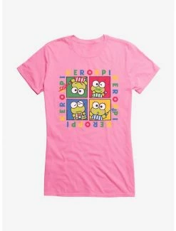 Promo 👍 Keroppi Four Square 👧 Girls T-Shirt 😉 -Cheap Sanrio Store 17403064 hi
