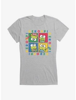 Promo 👍 Keroppi Four Square 👧 Girls T-Shirt 😉 -Cheap Sanrio Store 17403071 hi 1