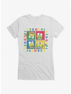 Promo 👍 Keroppi Four Square 👧 Girls T-Shirt 😉 -Cheap Sanrio Store 17403085 hi