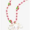 Deals 👏 Cinnamoroll Pink Cherry Beaded Necklace 🔔