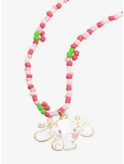 Deals 👏 Cinnamoroll Pink Cherry Beaded Necklace 🔔