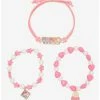 New 🥰 Fruits Basket X Hello Kitty And Friends Pink Bracelet Set ✔️ -Cheap Sanrio Store 17405864 hi