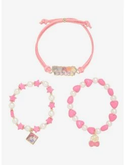 New 🥰 Fruits Basket X Hello Kitty And Friends Pink Bracelet Set ✔️