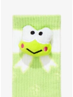 Outlet ✔️ Keroppi 3D Plush Crew 🧦 Socks 😍 -Cheap Sanrio Store 17438591 av1