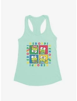 Promo 🧨 Keroppi Four Square 👧 Girls Tank 🌟 -Cheap Sanrio Store 17449283 hi