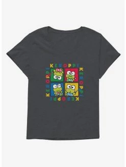 Buy 👏 Keroppi Four Square 👧 Girls T-Shirt Plus Size 🛒 -Cheap Sanrio Store 17449381 hi