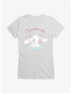 Discount ✔️ Cinnamoroll Logo 👧 Girls T-Shirt 😉 -Cheap Sanrio Store 17527777 hi