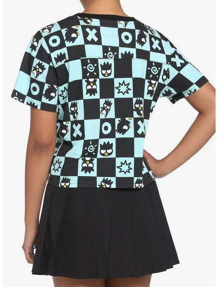 Best Pirce ๐งจ Badtz-Maru Teal Checkered ๐ง Girls Crop T-Shirt ๐ 5 Best Pirce ๐งจ Badtz-Maru Teal Checkered ๐ง Girls Crop T-Shirt ๐ - Image 3