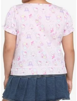 Buy ✔️ Hello Kitty And Friends Pastel Ruffle Button-Up 👧 Girls Top Plus Size 🔥 7 Buy ✔️ Hello Kitty And Friends Pastel Ruffle Button-Up 👧 Girls Top Plus Size 🔥 -Cheap Sanrio Store 17586153 av2