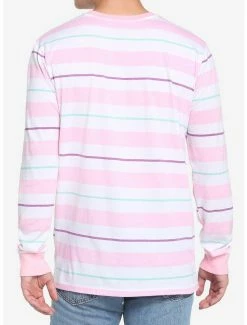 Promo ✨ Cinnamoroll Pompompurin Pochacco Stripe Long-Sleeve T-Shirt 🥰 -Cheap Sanrio Store 17592365 av2
