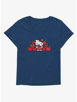 Budget 🌟 Hello Kitty Apples 👧 Girls T-Shirt Plus Size 🎉 -Cheap Sanrio Store 17675807 hi