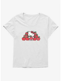 Budget 🌟 Hello Kitty Apples 👧 Girls T-Shirt Plus Size 🎉 -Cheap Sanrio Store 17675816 hi