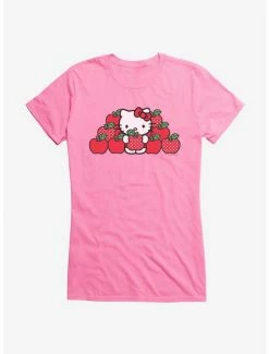 Cheap 🧨 Hello Kitty Apples 👧 Girls T-Shirt 🎉 -Cheap Sanrio Store 17689810 hi