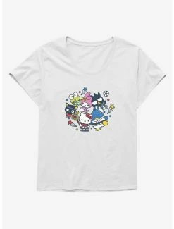 Best deal 🎉 Hello Kitty Sporty Friends 👧 Girls T-Shirt Plus Size ❤️