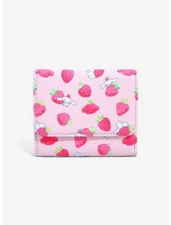 Wholesale 👏 Loungefly Cinnamoroll Strawberries Mini Flap Wallet 🥰