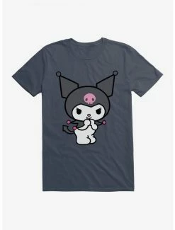 Cheap 💯 Kuromi Evil Giggle T-Shirt 😀 -Cheap Sanrio Store 17793526 hi