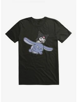 Coupon ⭐ Kuromi Flying Baku T-Shirt 🎉 -Cheap Sanrio Store 17793652 hi