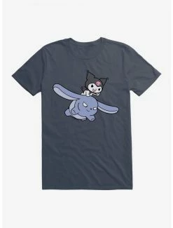 Coupon ⭐ Kuromi Flying Baku T-Shirt 🎉 -Cheap Sanrio Store 17793688 hi