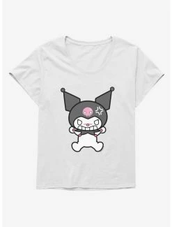 Best deal 🧨 Kuromi Angry Grin 👧 Girls T-Shirt Plus Size ⌛ -Cheap Sanrio Store 17794716 hi
