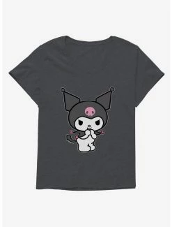 New 🛒 Kuromi Evil Giggle 👧 Girls T-Shirt Plus Size 🛒 -Cheap Sanrio Store 17794734 hi
