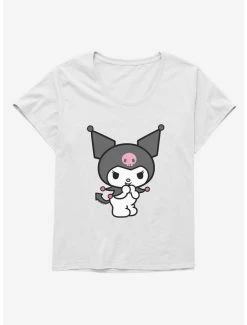 New 🛒 Kuromi Evil Giggle 👧 Girls T-Shirt Plus Size 🛒 -Cheap Sanrio Store 17794752 hi 1