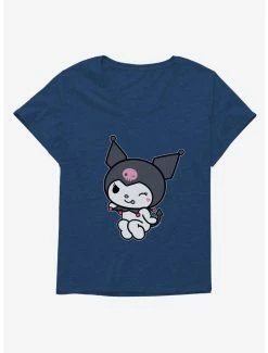 Promo 🔥 Kuromi Flirty Wink 👧 Girls T-Shirt Plus Size 💯 -Cheap Sanrio Store 17794779 hi