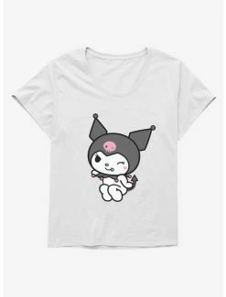 Promo 🔥 Kuromi Flirty Wink 👧 Girls T-Shirt Plus Size 💯 -Cheap Sanrio Store 17794788 hi