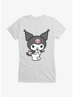 Cheapest ✔️ Kuromi Evil Giggle 👧 Girls T-Shirt 🎁 -Cheap Sanrio Store 17823660 hi