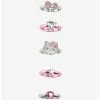 Best Pirce 💯 Hello Kitty Bling Bow Ring Set 😉 -Cheap Sanrio Store 17903856 hi